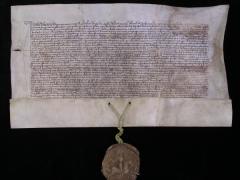 Dokument fundacji Klasztoru Jasnogórskiego z 1382 roku, zbiory Biblioteki Jasnogórskiej